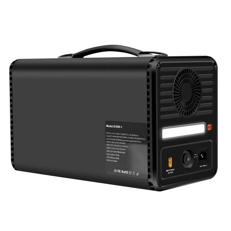 1008Wh 1200W Best Portable Power Station For Camping/RV/Power Storage - Acenergy S1200 With Universal Sockets