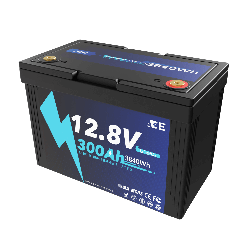 ACEnergy 12V 300Ah LiFePO4 Lithium Battery丨300A BMS 12.8V 3.8kWh