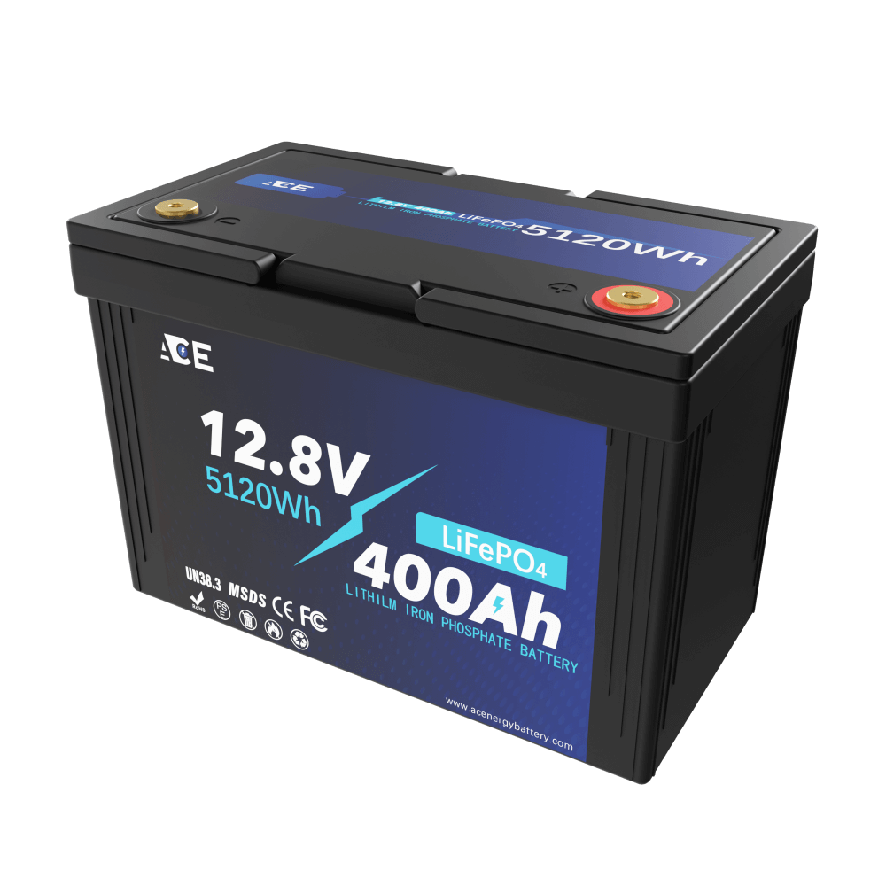 ACEnergy 12V 400Ah LiFePO4 Li-Ion Battery supply 12.8V 5120Wh