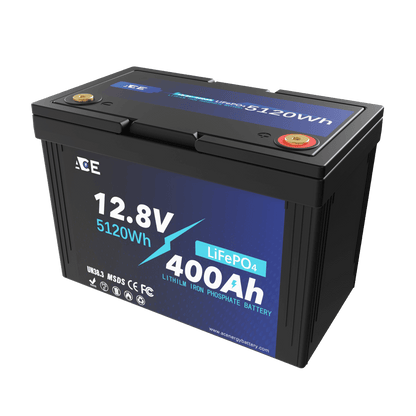 ACEnergy 12V 400Ah LiFePO4 Li-Ion Battery supply 12.8V 5120Wh