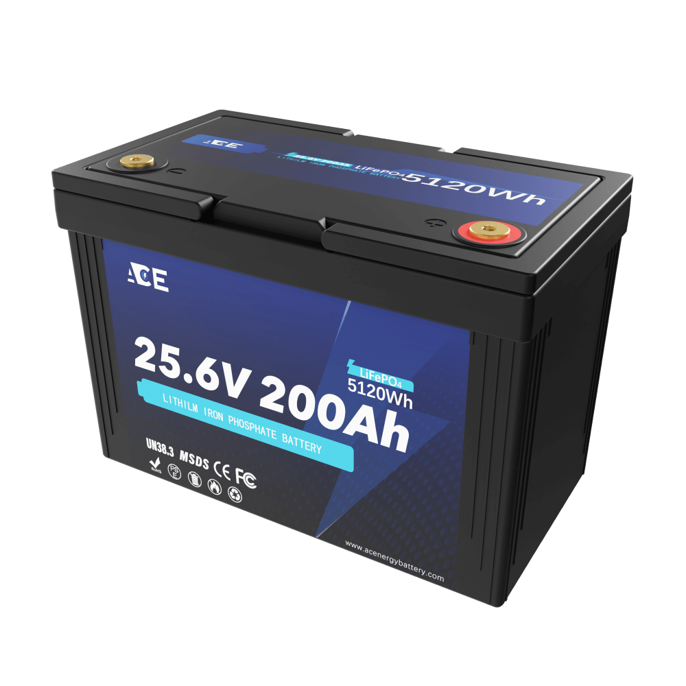 ACEnergy 24V 200Ah LiFePO4 Li-Ion Battery supply 25.6V 5120Wh