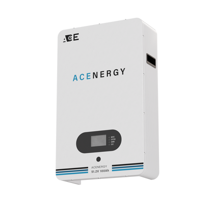 ACEnergy 48V 100Ah 5.1kWh Wall-mounted Lithium Iron Phosphate Battery 51.2V powerwall